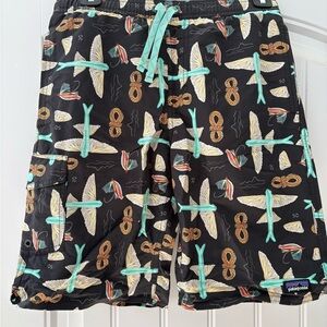 Patagonia Black baggies board shorts Kids Swim Trunks